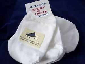 3 Pair Womens Toe Topper Half Sock White Slings Mules Sandals 4-10 USA