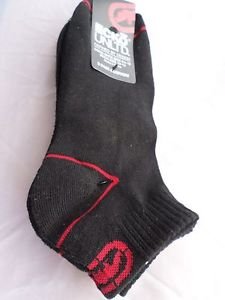3 Pair Ecko Unlimited Men 1/4 Ankle Socks Large Solid Black Rhino 6 1/2-12