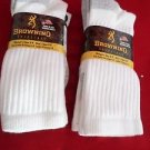 4 Pair Medium Browning Cotton Hiker Work Socks 9-11 Arch Support Made in USA
