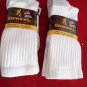 4 Pair Medium Browning Cotton Hiker Work Socks 9-11 Arch Support Made in USA