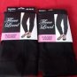 2 Pair Gold Medal Plus Size Womens Fleece Leggings Black 3XL/4XL