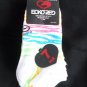 7 Pair Ecko Red No Show Socks White Pink Blue Yellow 4-10 1/2