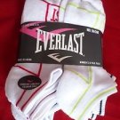 6 Pair Women Everlast Running No Show Socks Medium Cushion Sole 9-11
