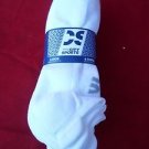 6 Pair City Sport Low Profile Running White Microfiber Nylon Men Socks 8-12