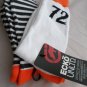 2 Pair Ecko Unlimited Men Crew Socks Large Orange Black White 72 6 1/2-12