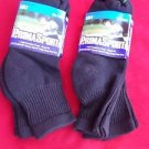4 Pair Prima Sport Black Mens Golf Quarter Socks Comfort Toe Seam 10-13