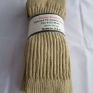 3 Pair of  Pocono Relaxed Fit Cotton Cushion Crew Socks 9-12 Made USA Khaki