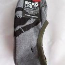 3 Pair Ecko Unlimited Men No Show Boat Socks Large Grey Black Rhino 6 1/2-12