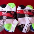 12 Pair Ecko Unlimited Mens No Show Boat Socks Soft Durable White Heel Toe 6-12