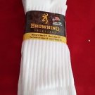 2 Pair Medium Browning Cotton Hiker Work Socks 9-11 Arch Support Made in USA