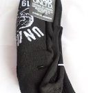 3 Pair Ecko Unlimited Men No Show Boat Socks Large Black Black Skull 6 1/2-12