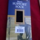 1 Pair Large Gold Medal Over the Calf Mens Dress Support Socks Made in USA Black