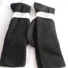 2 Pair Mens Over the Calf Diabetic Sock 100% Cotton 8-12 White Made in USA Black