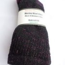 1 Pair Pocono 82%  Merino Wool Hiker Women Socks USA Shoe 5-10 Black Purple