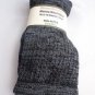 1 Pair Pocono 82%  Merino Wool Hiker Women Socks USA Shoe 5-10 Black/grey