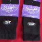 2 Pair Womens Medium Wrangler Angora Crew Boot Hiker Warm Sock 6-9 Black USA