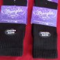 2 Pair Womens Medium Wrangler Angora Crew Boot Hiker Warm Sock 6-9 Black USA