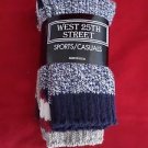 3 Pair Medium Womens West 25th Street Casual Cotton Ragg Sock 9-11 Made in USA