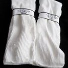 2 Pair Mens Over the Calf Diabetic Sock 100% Cotton 12-14 XL White Made in USA