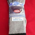 1 Pair Large Clear Creek 67% Merino Wool Heavy Hikers Sock 6-12 USA Black