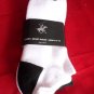 3 Pair Large Beverly Hills Polo Club Cushioned No Show Men Socks Blac Whit 10-13