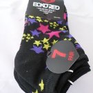 7 Pair Ecko Red No Show Socks Stars Black Pink Purple Yellow 4-10 1/2