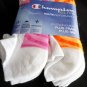8 Pair Champion Elite Performance Low Cut Neon Pink Green Orange Socks 5-9