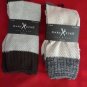 2 Pair Large Marc Ecko Cut & Sew Cotton Crew Socks 6-12 White