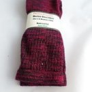 1 Pair Pocono 82%  Merino Wool Hiker Women Socks USA Shoe 5-10 Red Black
