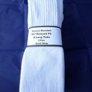 3 Pairs Pocono  24" Extra Long White Tube Sock Large Relax Fit USA Mens 6-15