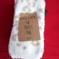 2 Pair Womens One size Fits Most Delia's Animal Print White Fuzzy Socks