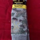1 Pair Large Browning Scent Eliminating Hunting Camo Boot Socks 9-12 Made in USA