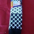 3 Pair Womens Medium Gold Medal Knee High Socks Soft Durable Black White 9-11