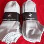 6 Pair Large Beverly Hills Polo Club Cushioned No Show Men Socks Grey 10-13