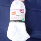 3 Pack Hanes Ankle Comfort Collection Sport Socks White Great Quality 8-12