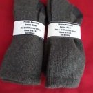 2 Pair Womens Medium Pocono Cotton Crew Boot Hiker Warm Sock 5-10 Brown USA