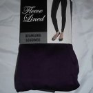1 Pair Gold Medal  Seamless Womens Fleece Leggings Purple Small/Medium