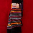 3 Pair Womens Medium Gold Medal Knee High Socks Soft Durable Stripes 9-11