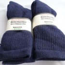 2 Pair Pocono 82% Merino Wool Hiker Women Socks USA Shoe 5-10 Blue