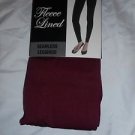 1 Pair Gold Medal  Seamless Womens Fleece Leggings Burgundy Small/Medium