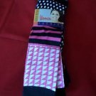 3 Pair Womens Medium Gold Medal Knee High Socks Soft Durable Black Pink 9-11