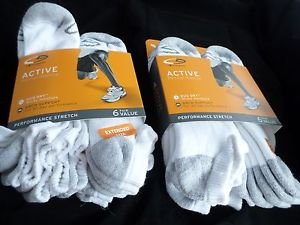 12 Pair Extra Large Champion King Size Active Performance No Show Socks 12-14
