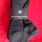 3 Pair Large Beverly Hills Polo Club Cushioned No Show Men Socks Black 10-13