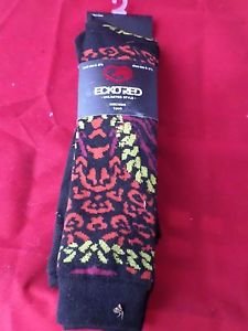 3 Pair Ecko Red Fashion Knee High Girls Durable Red Black Fits Shoe 6-3 1/2