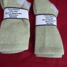2 Pair Womens Medium Pocono Cotton Crew Boot Hiker Warm Sock 5-10 USA