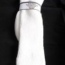1 Pair Mens Over the Calf Diabetic Sock 100% Cotton 8-12 White Made in USA White