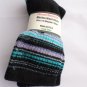 1 Pair Pocono 82% Merino Wool Hiker Women Socks USA Shoe 5-10 Aqua Strip