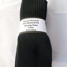 3 Pairs Pocono  24" Extra Long Black Tube Sock Large Relax Fit USA Mens 6-15