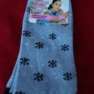 1 Pair PGM 20% Merino Wool Womens Trouser Socks Snowflakes 4-9