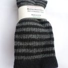 1 Pair Pocono 82%  Merino Wool Hiker Women Socks USA Shoe 5-10 Black grey